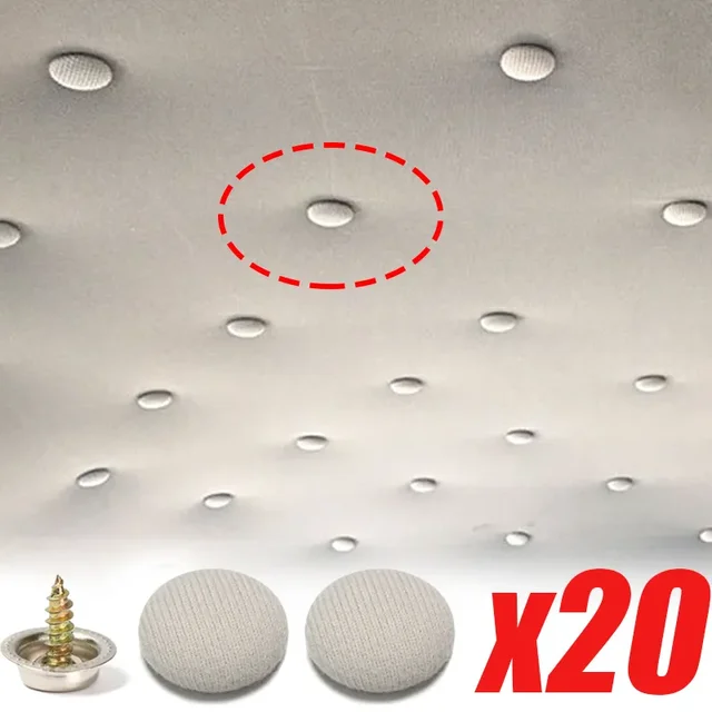 Car Interior Roof Fixing Buckles Screw Set Headliner Cloth Fabric Rivets Retainer Buckle Fastener Auto Accessories