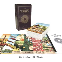 Hot sales 12-7 CM Deck:  The Mushroom Tarot Oracle Card Fate Divination Prophecy Card Family Party Game Toy Tarot 1