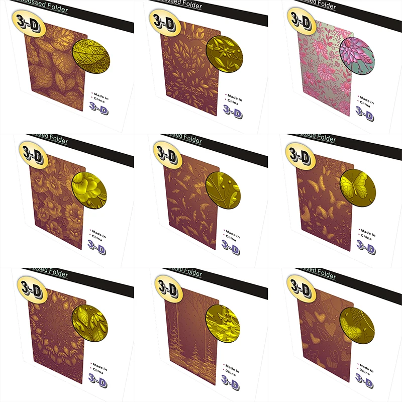 Embossing Folder A Variety Of Beautiful New 3d Embossed Folders For Handmade Brick Walls, Cobblestone Leaves And Letter Backgrounds, Greeting Car plastic embossing folder embossing folder