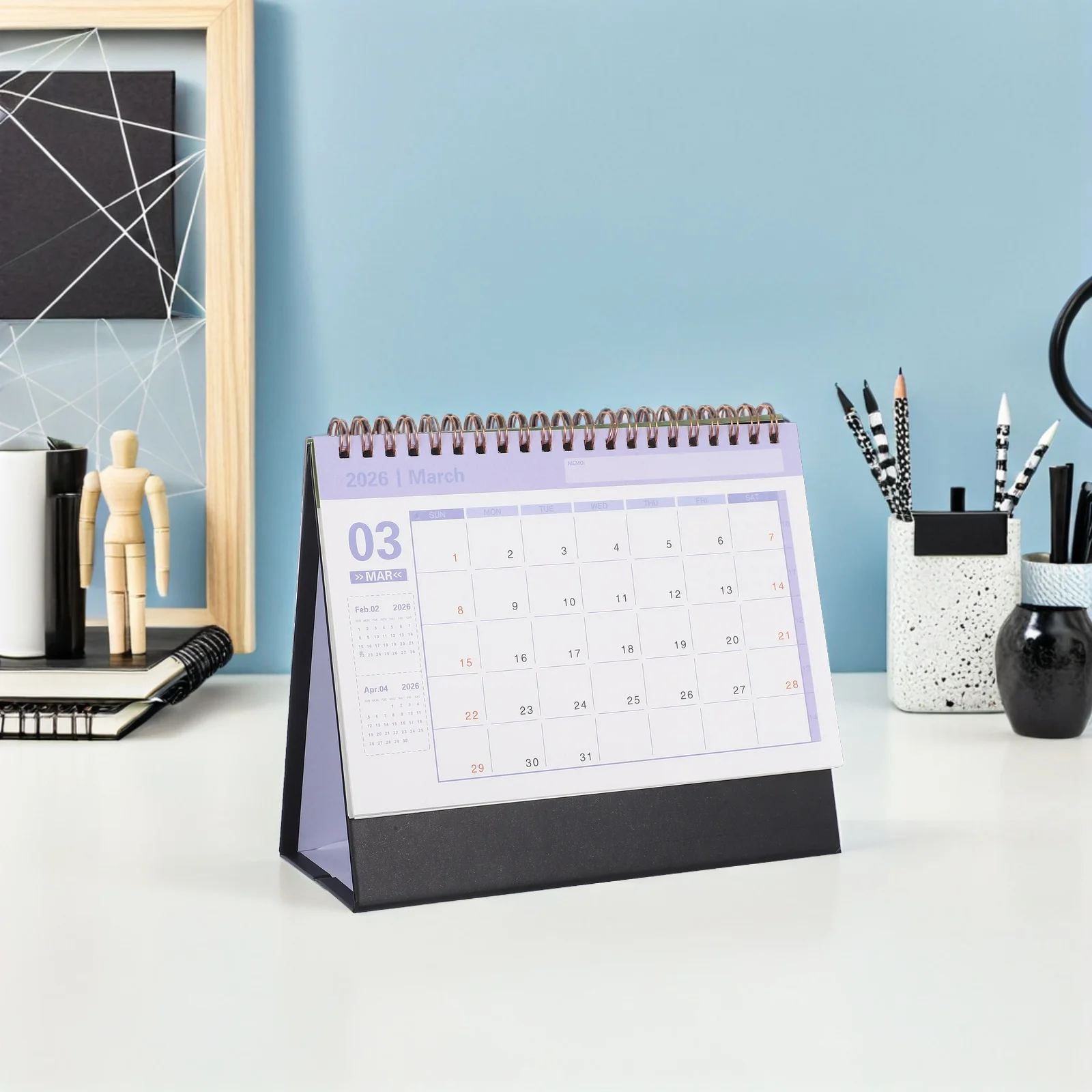 Small Desk Calendar 2025-2026 Calendars Pocket Planner Desktop Pad Mini Notepad  Desk Calendar 2026  Schedule Calendar 