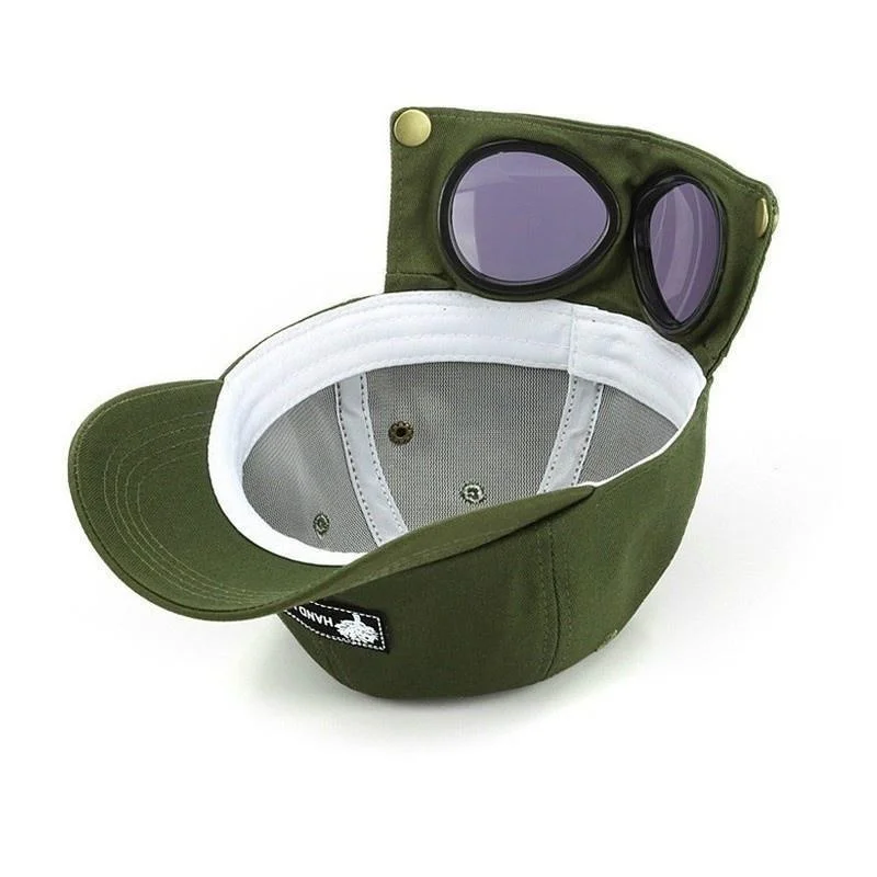 1 Stück Aviator Hat Koreanische Version der trendigen Brille Cap Sonnenbrille Baseball Cap Hip-Hop Persönlichkeit Cool Casual Summer Hat – Detail 13