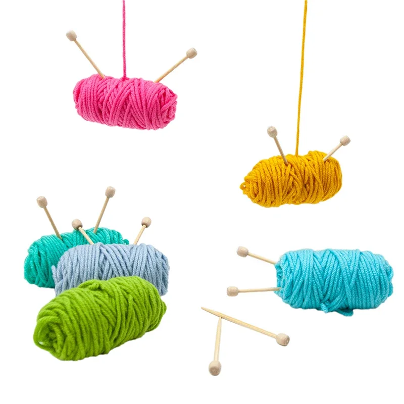 20 개/대 대나무 뜨개질 위치 바늘 7cm 스웨터 직조 마킹 바느질 공예 바늘 DIY 니트 도구 핀