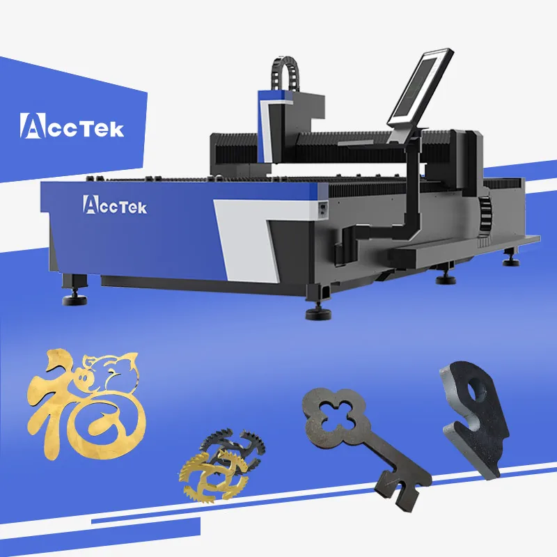 

ACCTEK Plate Laser Cutting Machine 1500w 2000w 3KW Fiber Laser Cutting Machine for Metal Sheet