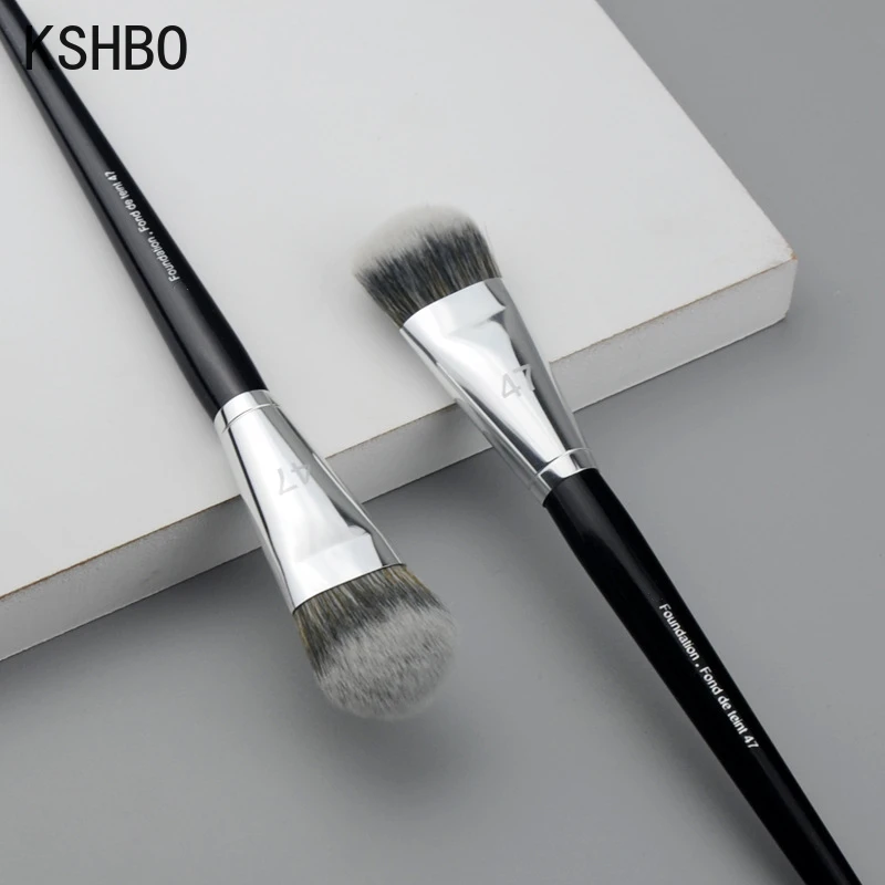 KSHBO Foundation Brush 47 Broom Head Liquid Foundation Shadow Repairing Brushes Women Face Base Makeup Beauty Professional Tools 2 KSHBO Foundation Brush 47 Broom Head Liquid Foundation Shadow Repairing Brushes Women Face Base Makeup Beauty Professional Tools 2