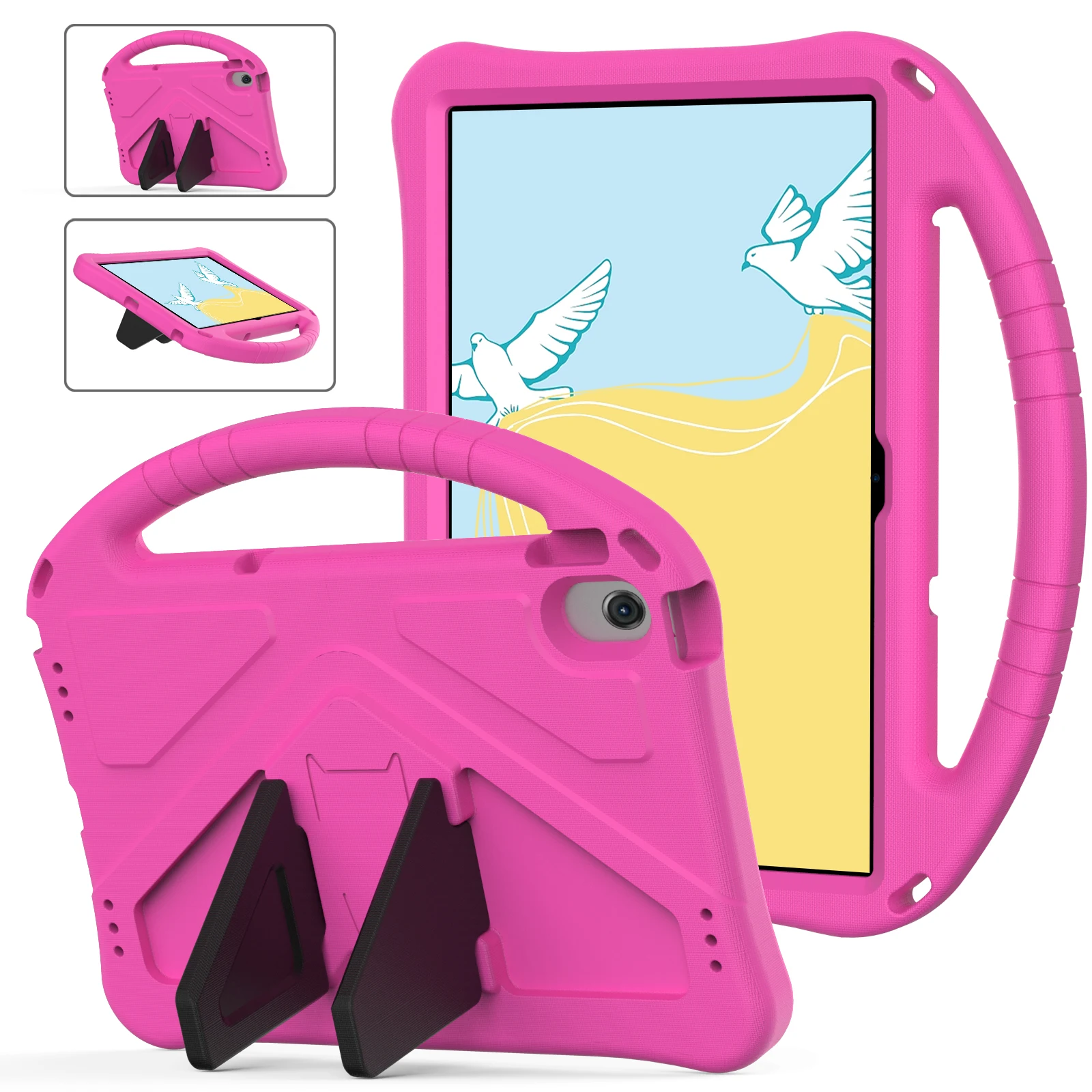 Kids Safe Eva Stand Case For Lenovo Tab M10 Plus 3Rd Gen Tb-125F Tb-128F 125F 10.6 Inch 2022 Tablet Shockproof Portable Cover
