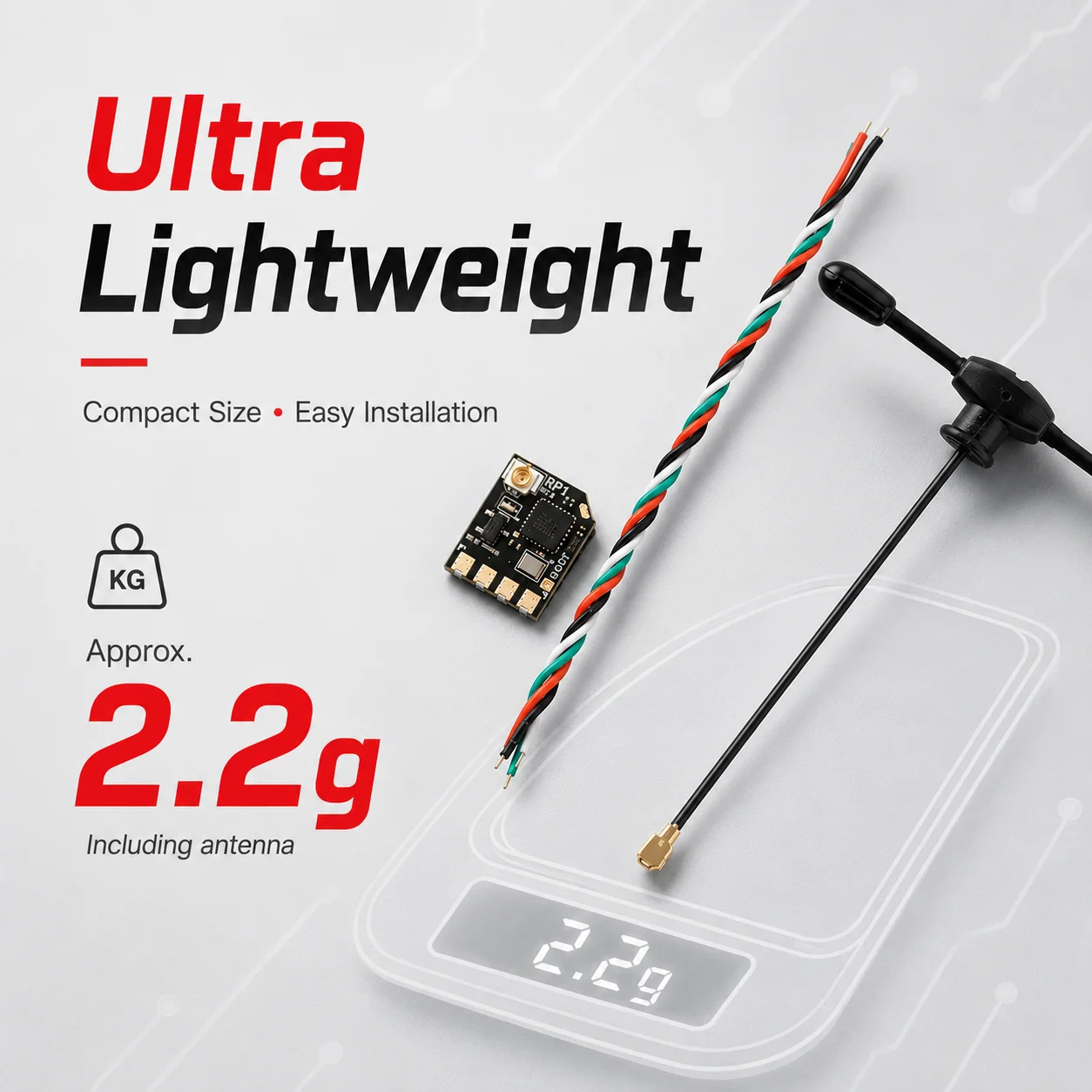 Ricevitore Nano ExpressLRS ELRS Radiomaster RP1 2.4GHz per Droni FPV - immagine 6