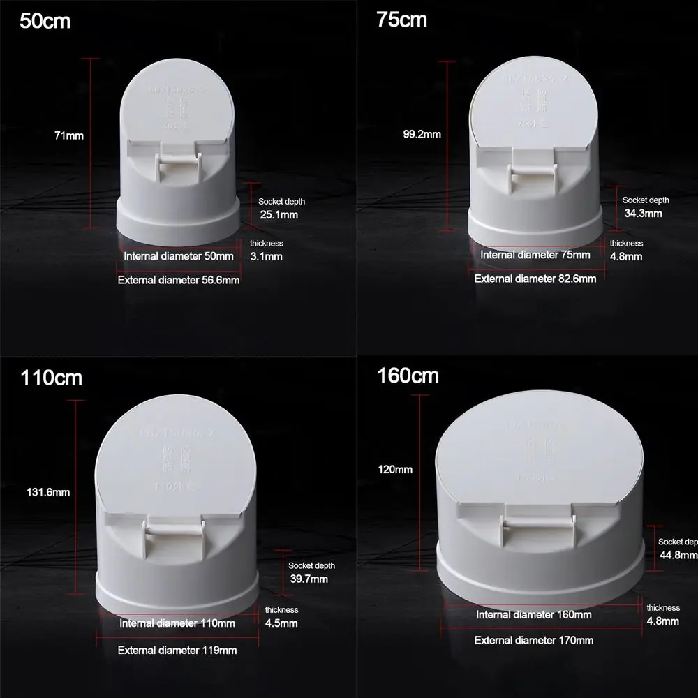 Floor Drain 50-160mm Drainage Pipe Large Displacement Anti Odor Insect-proof Roof Cover Anti-rat Multifunctional Pipe Valve