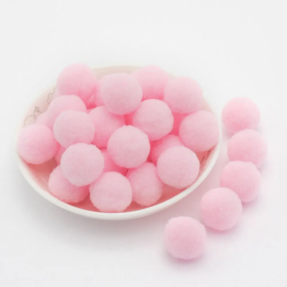 8/10/15/20/25/30mm Pompons Flauschige Weiche Bommel für DIY Handgemachtes Kinderspielzeug Puppen Nähen Kleidungsdekoration Zubehör 300-30 Stück – Detail 17