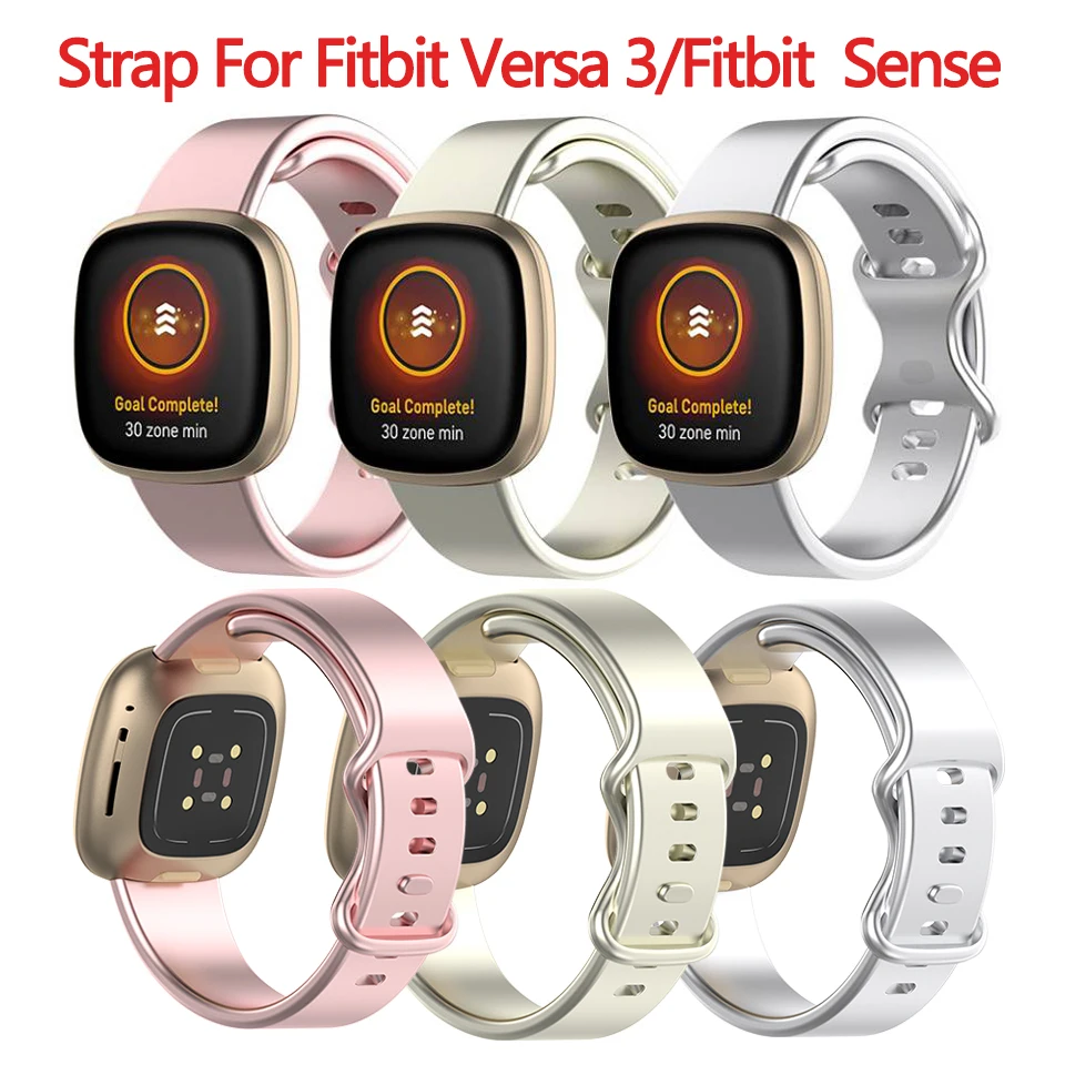 Correas de resina compatibles con Fitbit Versa 4/Sense 2 correas para  hombres y mujeres, correa de reloj ajustable de repuesto para reloj  inteligente