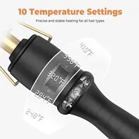 Double tension 450 ℉   Peigne lisseur électrique professionnel anti-brûlure pour barbe, peigne chauffant pour coiffage 2