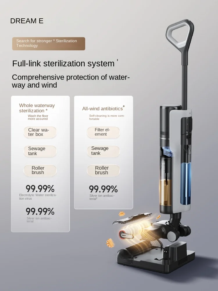 DREAME H20Pro Floor washing machine Hot wash quick drying suction mop cleaning one full chain sterilization household appliance 5