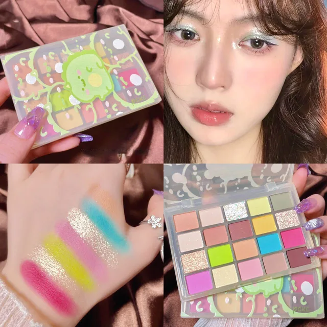 Palette Maquillage de fards à paupières à paillettes, 20 couleurs