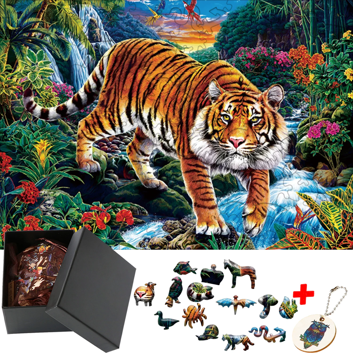 

Building Blocks Imitation Games for Children Assembly Model Kit Puzzle Animals Wood Jigsaw Wooden Puzzle Adults Montessori Toys