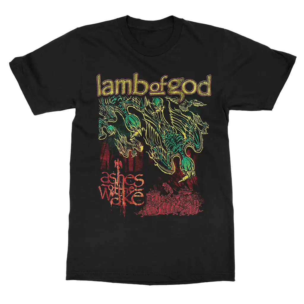 2026 Lamb of God Band Grafik-Baumwoll-T-Shirt Unisex Sommer Kurzarm Mode Marken-Tee Luxus Casual Vintage Retro Top