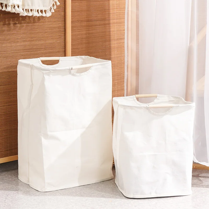 Japanese Laundry Basket Foldable Dirty Clothes Storage Hamper Bamboo Cloth Organizers with Handles for Corner Narrow laundry bag laundry basket laundry bags laundry hamper clothes basket
