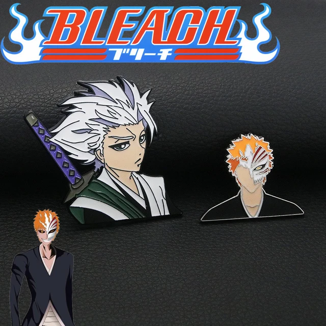 Bleach personagens anime kurosaki ichigo broche máscara toshiro masculino e  feminino jaqueta mochila acessórios decorativos presente - AliExpress