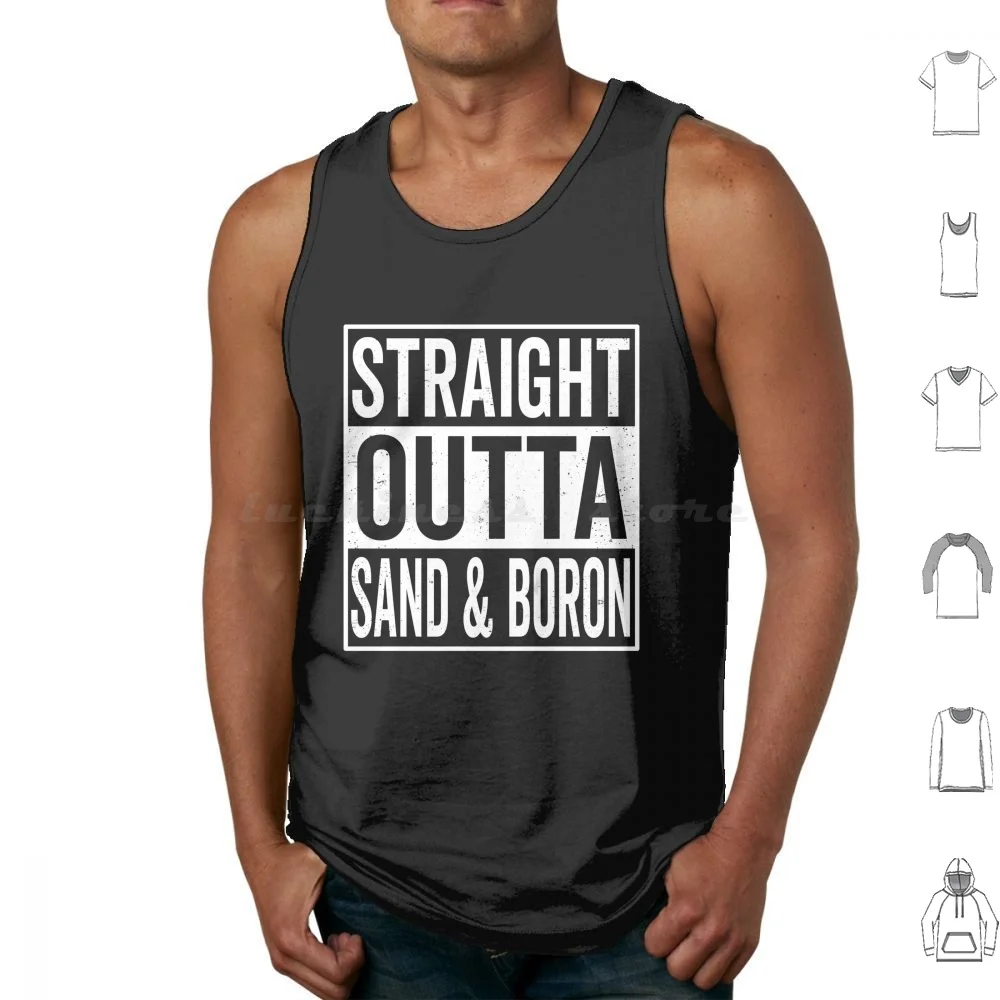 Straight Out Sand And Boro Cernobil Nuclear Power Liquidator Station Roentgen Tank Tops Vest Senza Maniche Cernobil Comedy