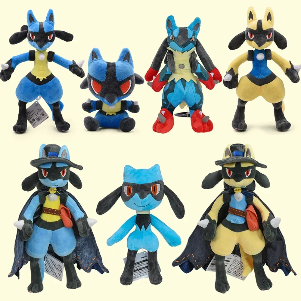 

Искусственная фигурка покемона, Lucario Zeraoracartoon, аниме Подушка, кукла, Детская плюшевая Рождественская игрушка, подарки, набивное животное
