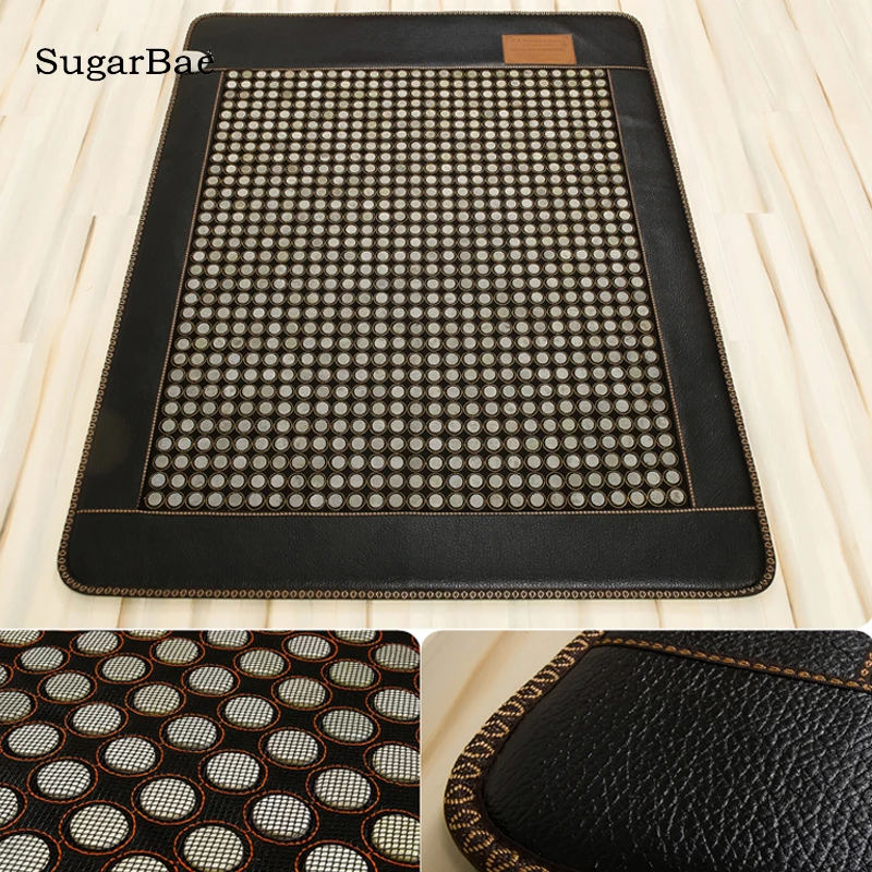 

Germanium Jade Stone Mattress Micro-physical Therapy Heated Tourmaline Cushion Far Infrared Heating Mat1.0*1.9M