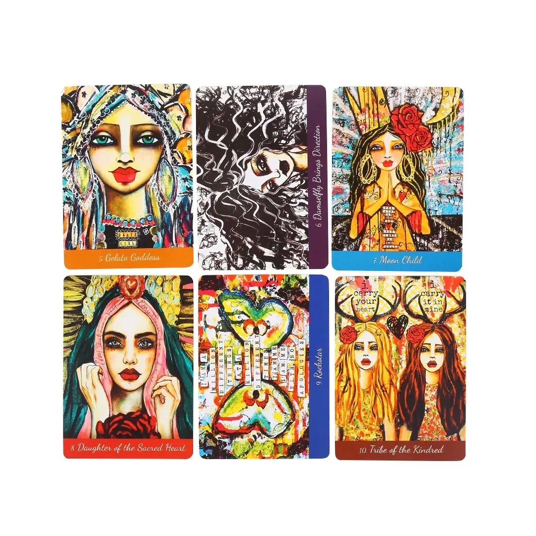 Love Your Inner Goddess Oracle cards 44 deck Tarot English Visions Divination Edition Deck Borad Playing Games 3