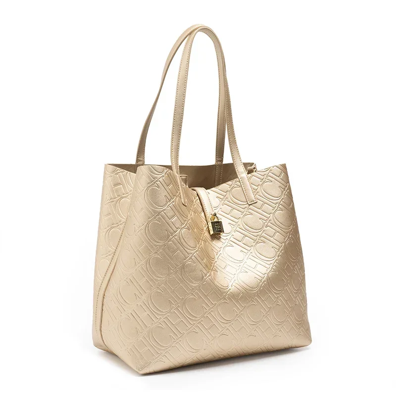 حقيبة دلو نسائية بلون موحد بتصميم عتيق، حقيبة يد ك...