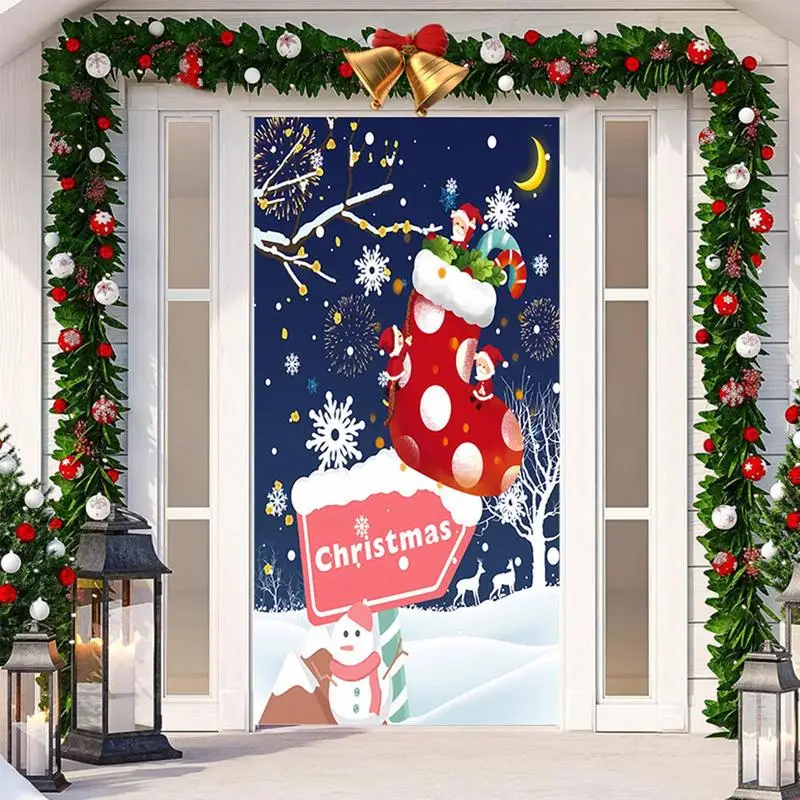 2st Kerst Veranda Teken, Kerst Banner Rode en Zwarte Plaid Vrolijk Kerstfeest Veranda Teken