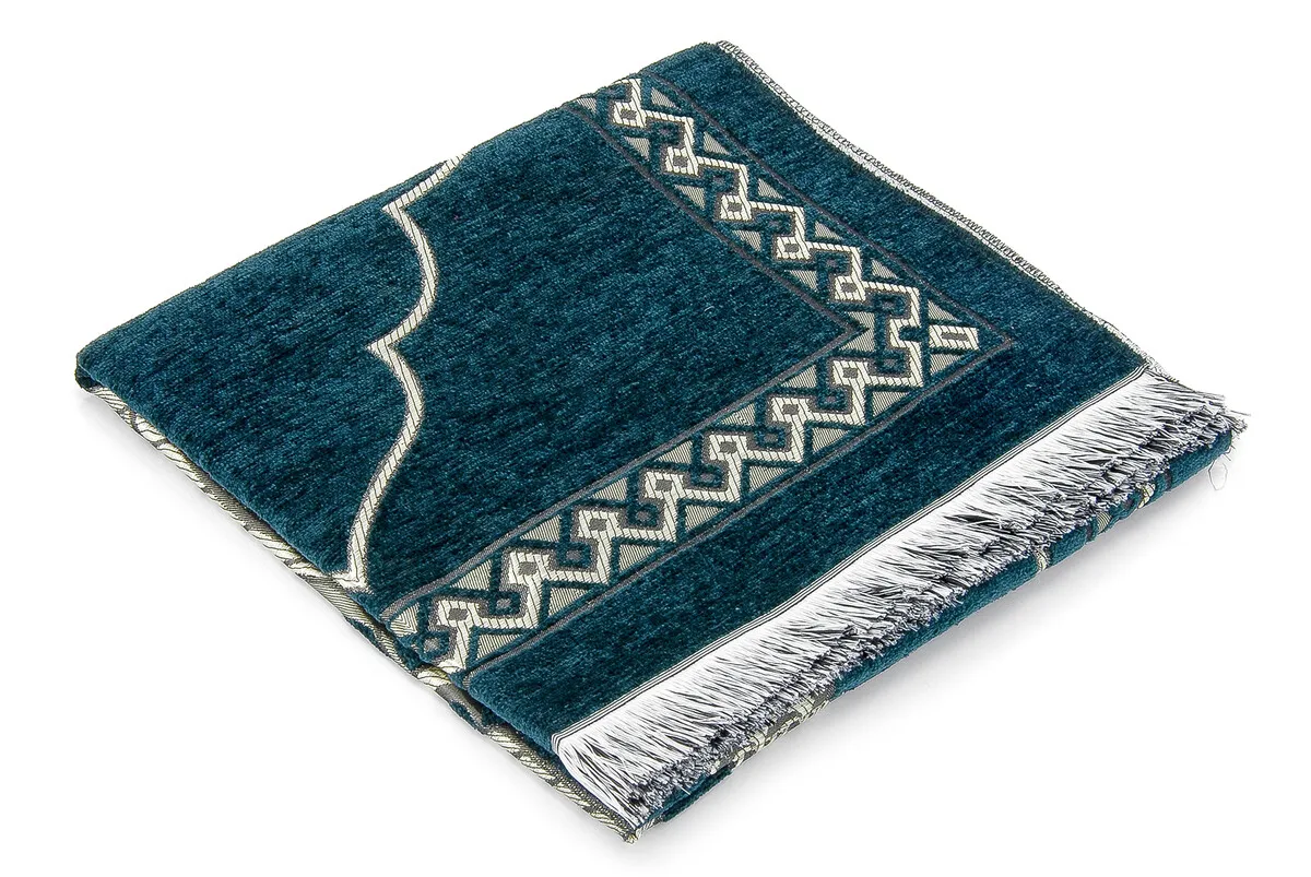 IQRAH Luxury Lale Chenil Seccade-Oil Blue