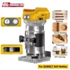 Brushless Electric Trimmer Woodworking Trimming Machine Wood Router Milling Engraving Slotting Machine Fit Dewalt 18V Battery 1