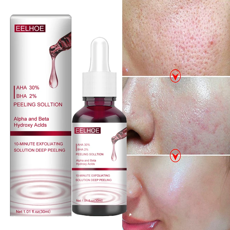 

30ml Pore Shrinking Serum Salicylic Fruit Acid Essence Smooth Pores Anti Aging Bghten Whitening Moisturizing Skin Care Product