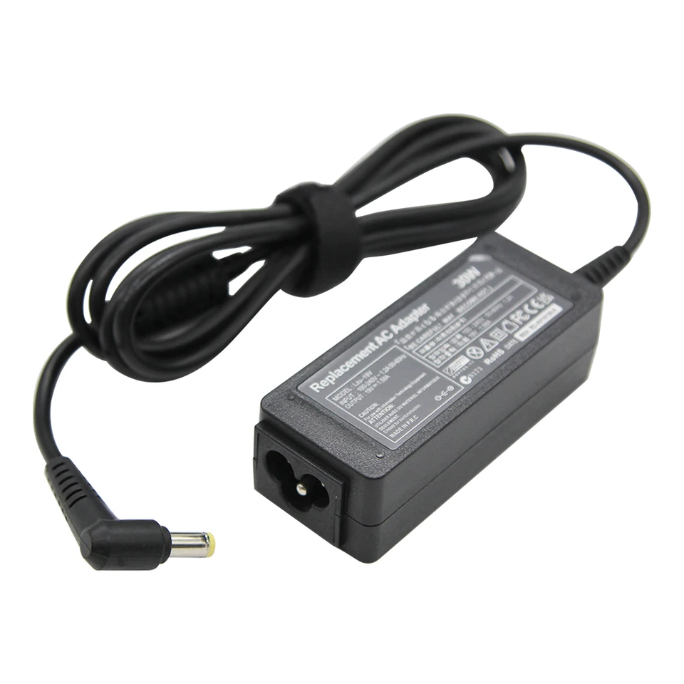 Power4Laptops Netzteil Für Acer Aspire One D255 – 19V/1.58A Ladegerät Mit 5.5x1.7mm Stecker