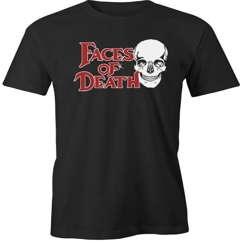 FACES of DEATH Shirt Men T-shirt Summer Cotton Short Sleeve O-Neck Men's T-Shirt