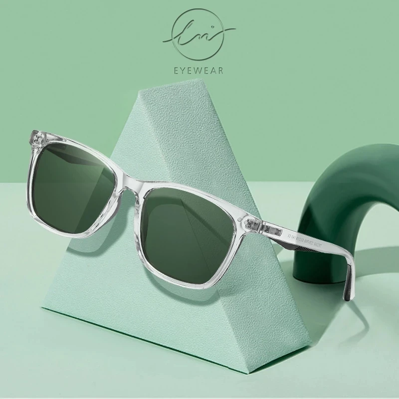 Gafas de sol polarizadas para hombre y mujer, lentes de sol polarizadas a  la moda, cuadradas, con montura transparente, de viaje, UV400, 2023 -  AliExpress