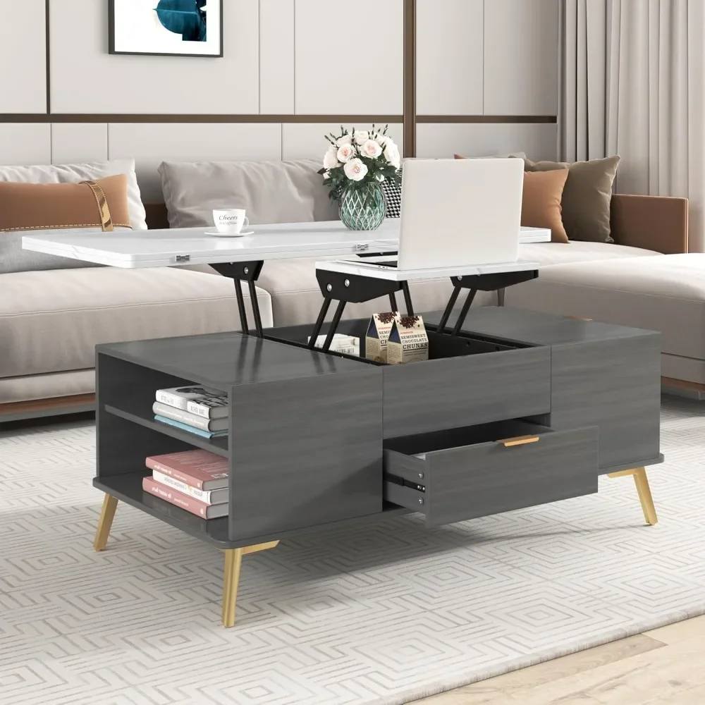 Coffee Table, Multi-Functional Tables with Drawers, Lift Top Coffee Table 6