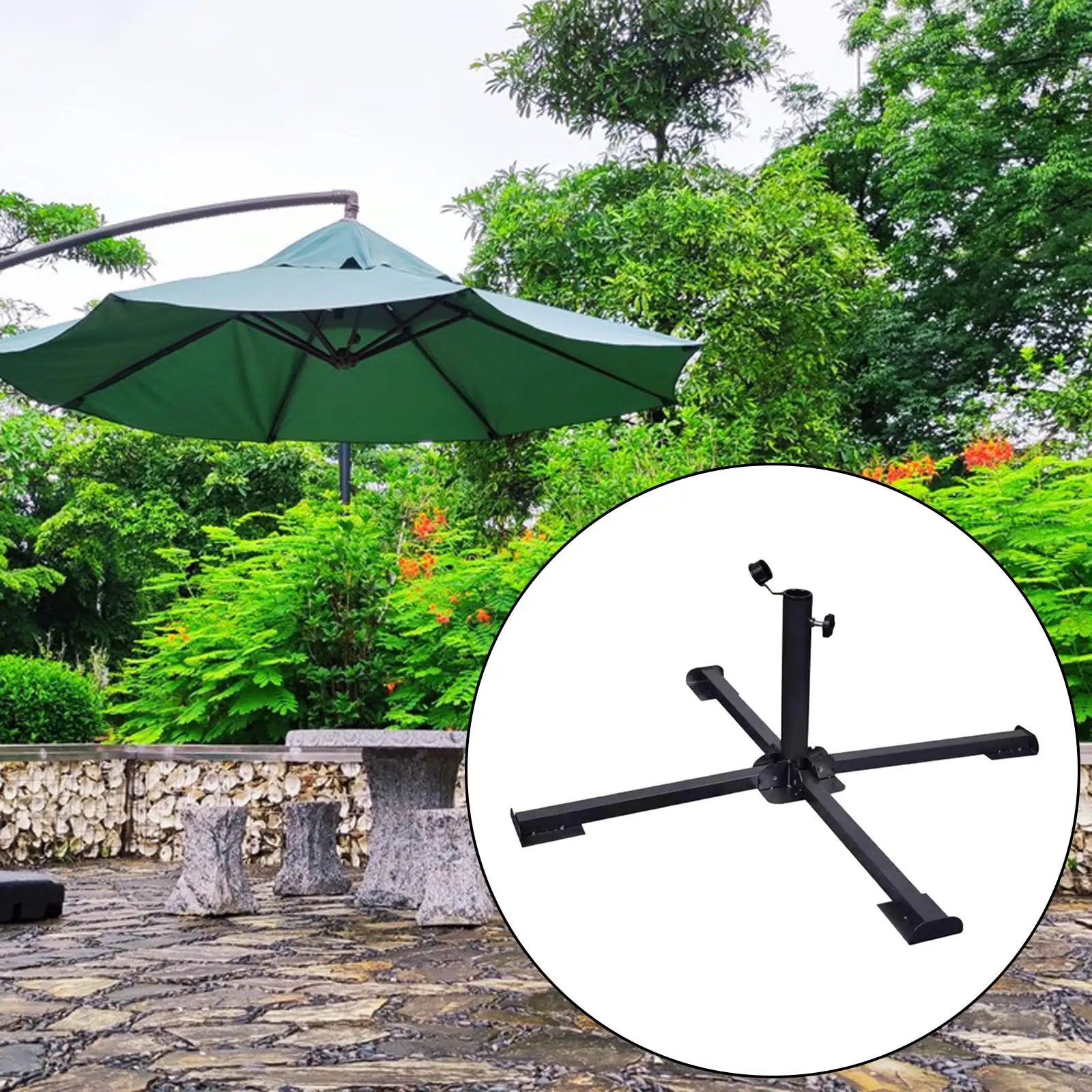 Umbrella stand Patio Umbrella Stand 2.5cm-4cm Pole Replacement Beach Umbrella Stand Sunshade Base for Beach Fishing Garden Yard Outside