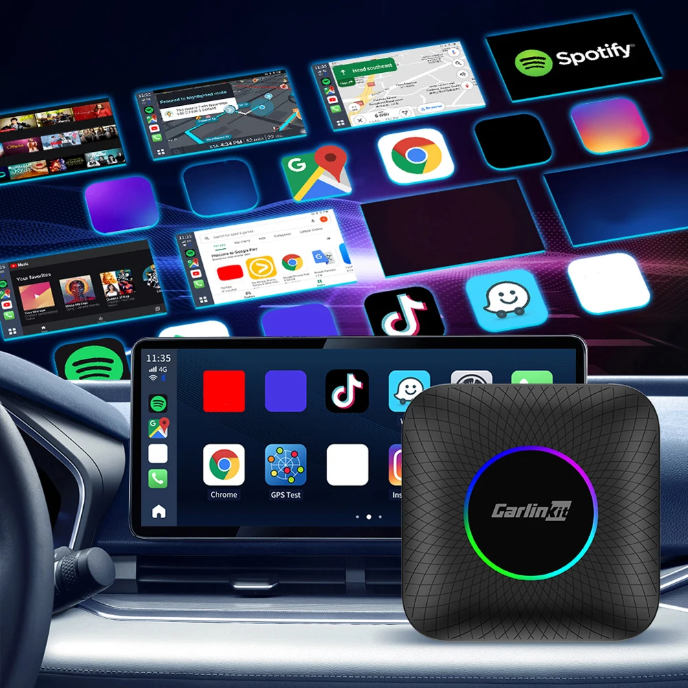2024 CarlinKit ī÷ AI ڽ, ȵ̵ 13.0, QCM 8 ھ, SM6225, FOTA ׷̵, ȵ̵ ڵ  ī÷ ,  2.4 + 5G GPS