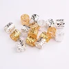 10/30Pcs 10x12mm Small Silver Gold Plated Hair Ring Braid Dreadlocks Hole Micro Beads Adjustable Cuff Clip Hair Braid Styling 4