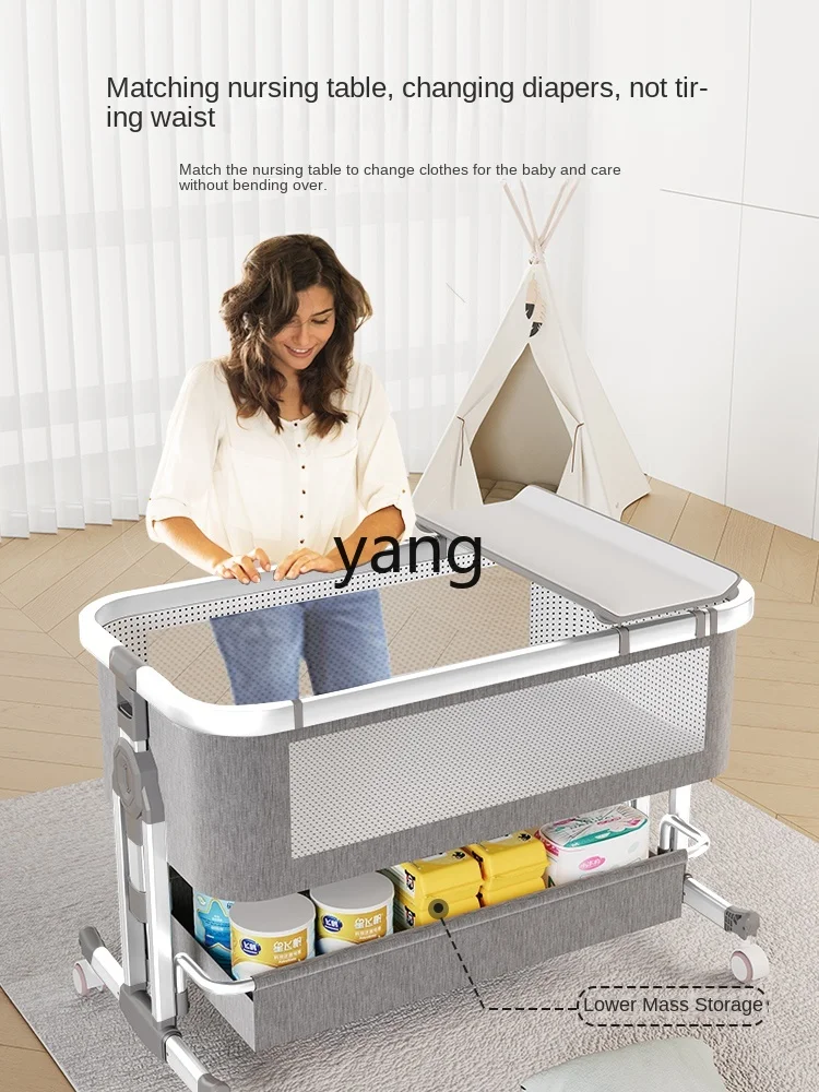 L'm'm Stitching Bed Multi-Functional Removable Folding Children's Bed Baby Newborn Children's Diaper-Changing Table