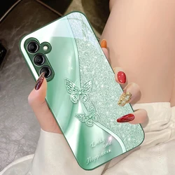 Golden Butterfly Glass Phone Case - Samsung  A23 4G (JSCLL - BB24101115)