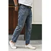 Sauce Zhan  JF09  Mens Jeans Selvedge Denim Jeans for Men  Summer Distressed Wash Jeans Ankle Length Slim Fit 10 Oz 2