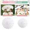 30-50PCS Parasol Umbrellas Wedding Photo Cosplay Prop 80cm Paper Umbrella DIY White Umbrella Summer Whites Party Beach Decor 6