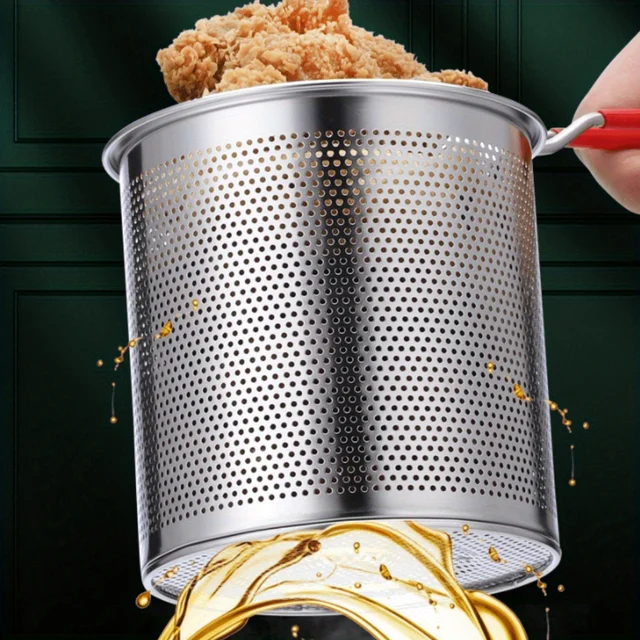 4-Piece Stainless Steel Fry Basket Set 5