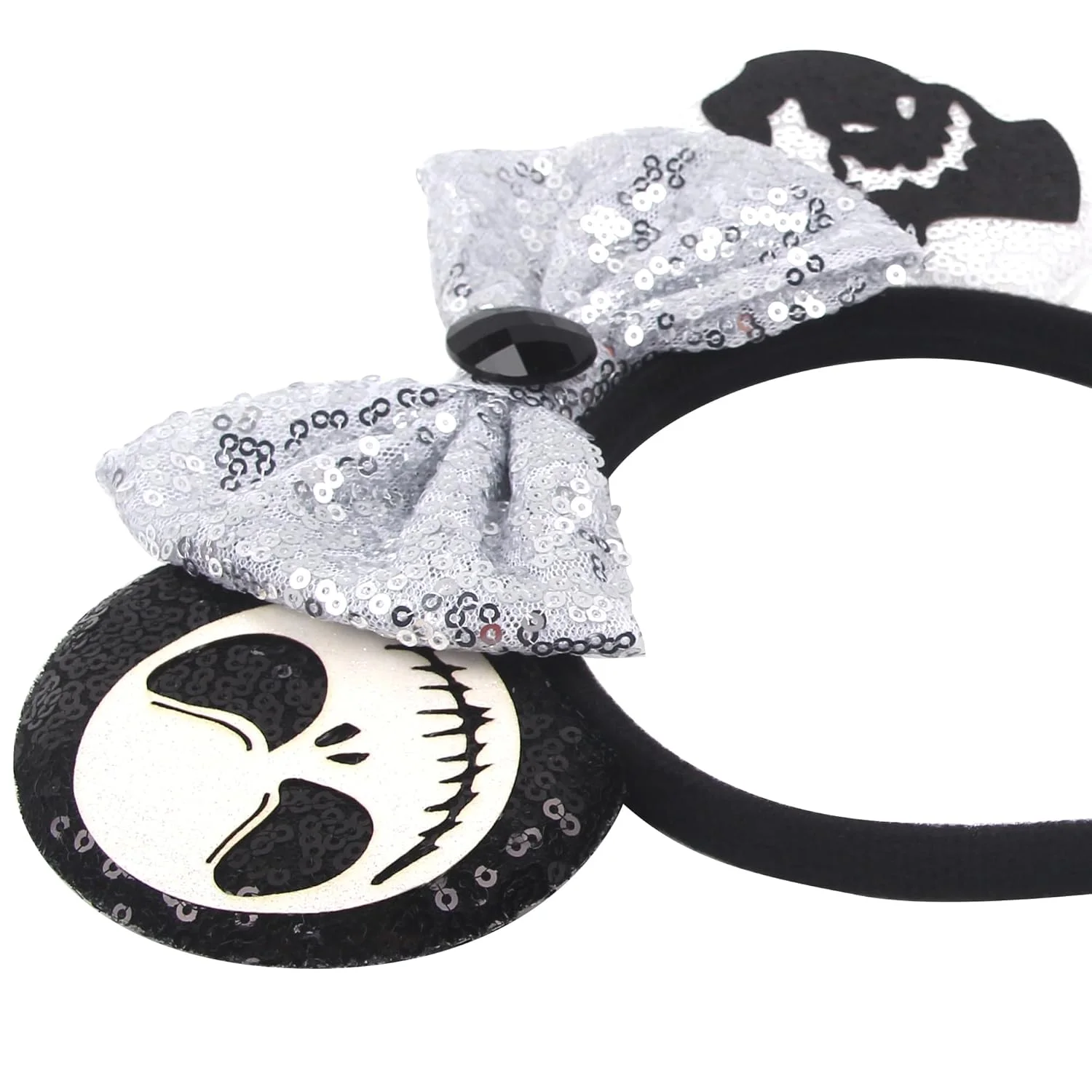 A sequin mouse ears velvet Shiny bow Festive Carnival headpiece Halloween Hair piece Girl Ladies Adult Children birthday party