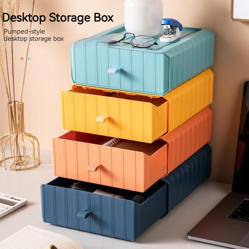 Desk Storage Drawers Organizer Cosmetic Desktop Box Storage for