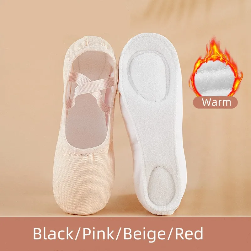 

Children Winter Ballet Dance Shoes Women Ballet Warm Dance Shoes Ballerina Practice Shoes for Autumn Winter 2 Styles 4 Colors