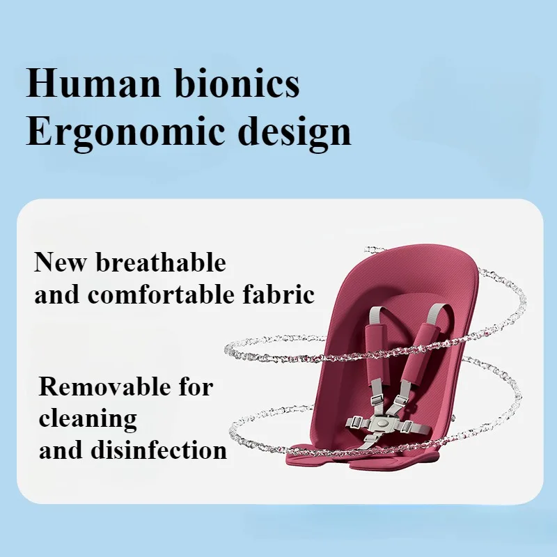 One-click Folding Baby Stroller Can Sit & Lying High Landscape Two-way Baby Strolling Cart Lightweight Anti-Rollover