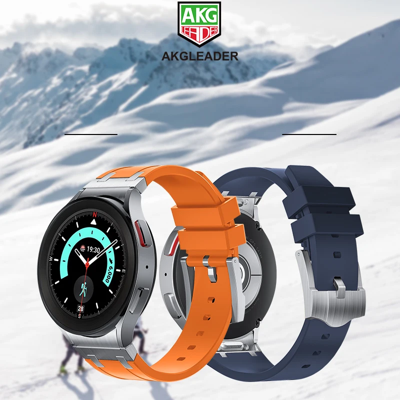 

Ремешок силиконовый для Samsung Galaxy Watch 4/5/6 40 44 мм 5Pro 45 мм, браслет без зазоров для Galaxy Watch 4/6 Classic 42 мм