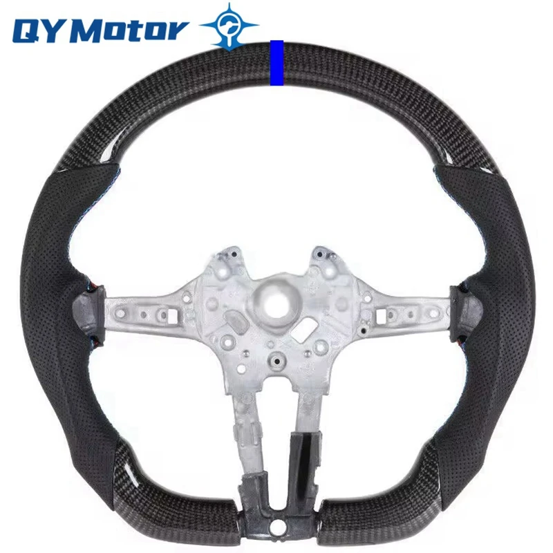 

Real Carbon Fiber Steering Wheel Fit For BMW F10 F15 F20 F30 F80 F82 M2 M3 M4 M5 1-7 Series X1 X2 X3 X4 X5 X6 Shift Light Sport