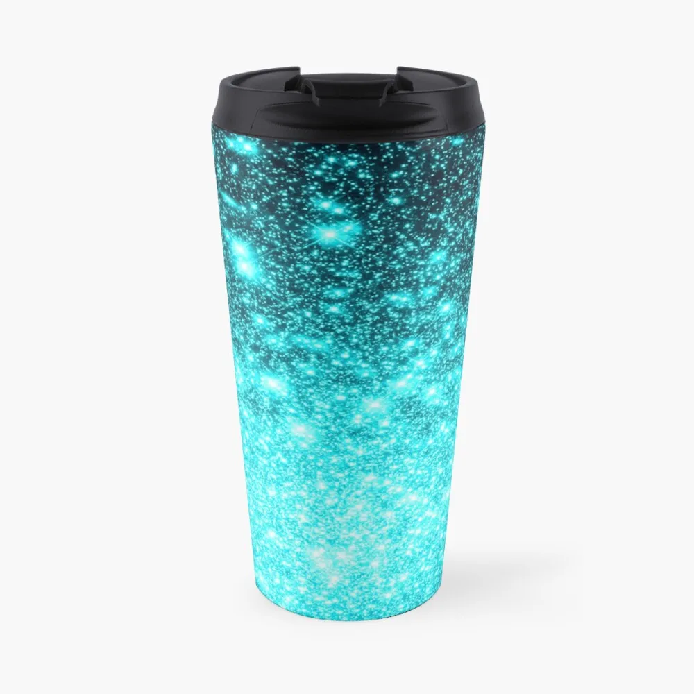 

Teal Galaxy Sparkle Stars Ombre Travel Coffee Mug Elegant Coffee Cups Coffee And Tea Glass For Coffee Vintage Cup