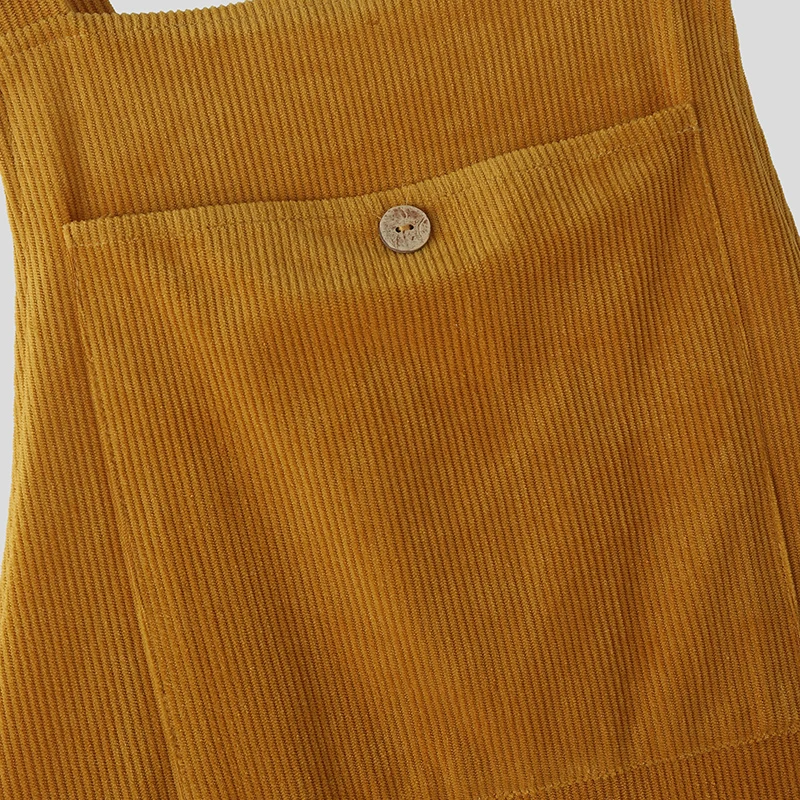 INCERUN Männer Overalls Solide Cord Ärmellose Casual Straps Strampler Männer Streetwear Lose Taschen 2025, Mode Cargo Overalls – Detail 16