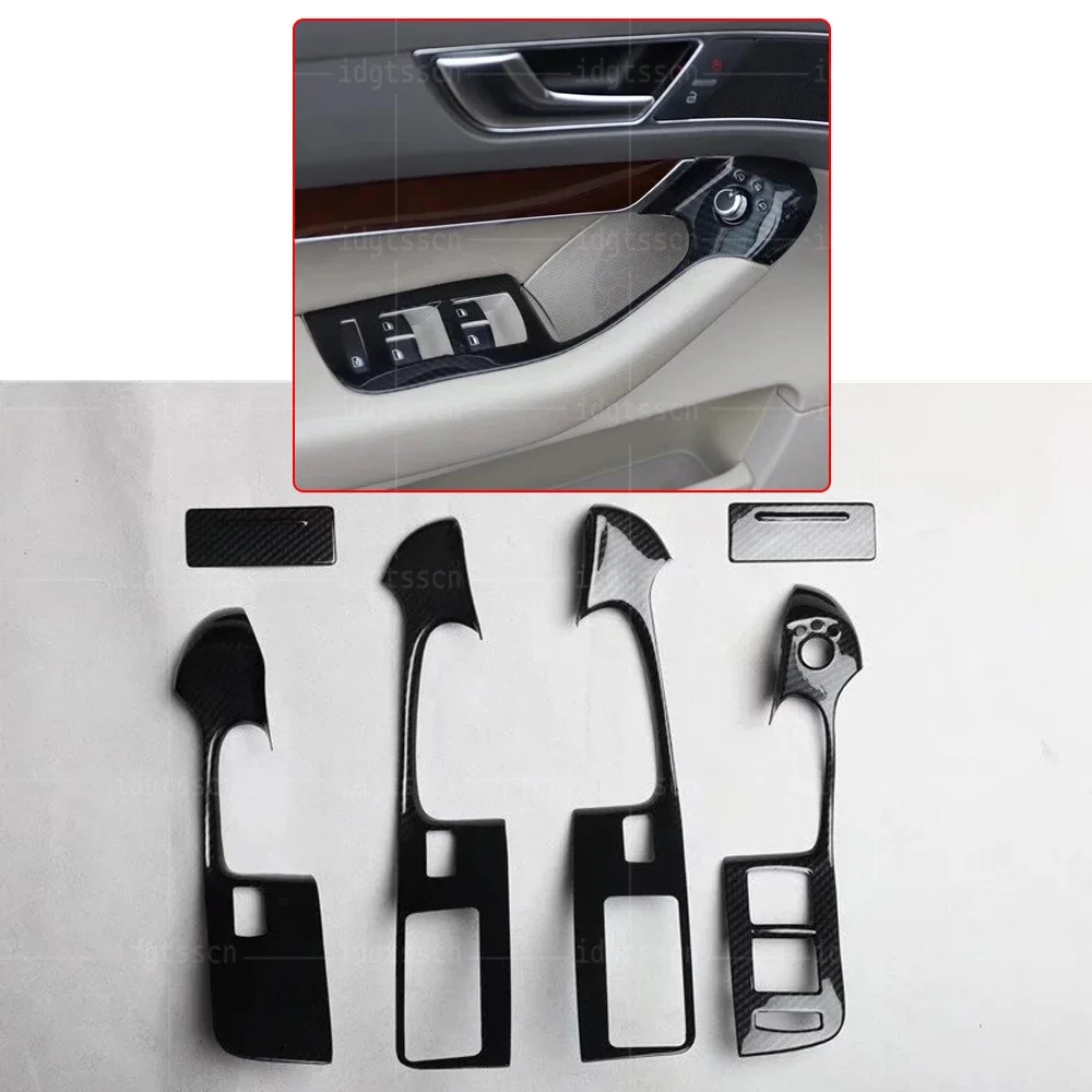 Car interior Carbon Fiber Full Set Sticker For Audi A6 C6 4F 2005-2011  Accessories Sticker Gear Shift Panel Cover Interior Trim - AliExpress